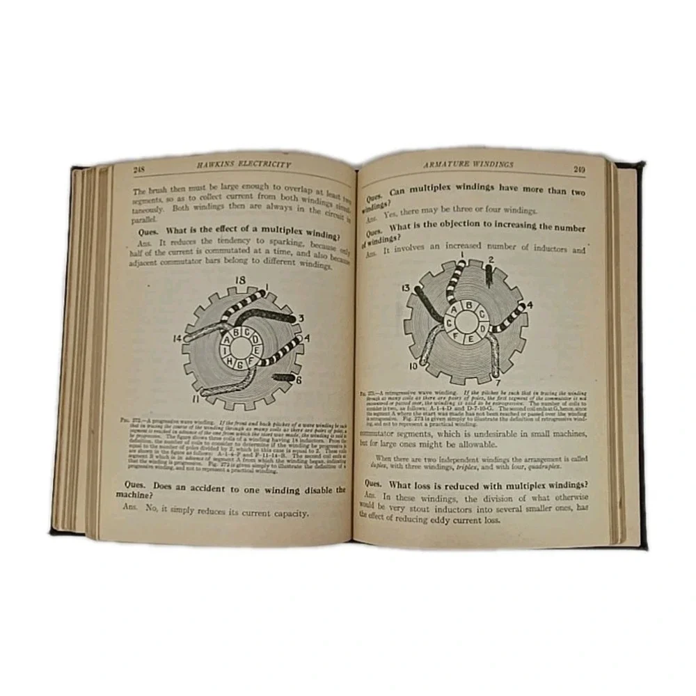 1917 Hawkins Electrical Guide #1 2nd Ed. & Guide #8 2nd Ed.  Lot of 2 Books U113